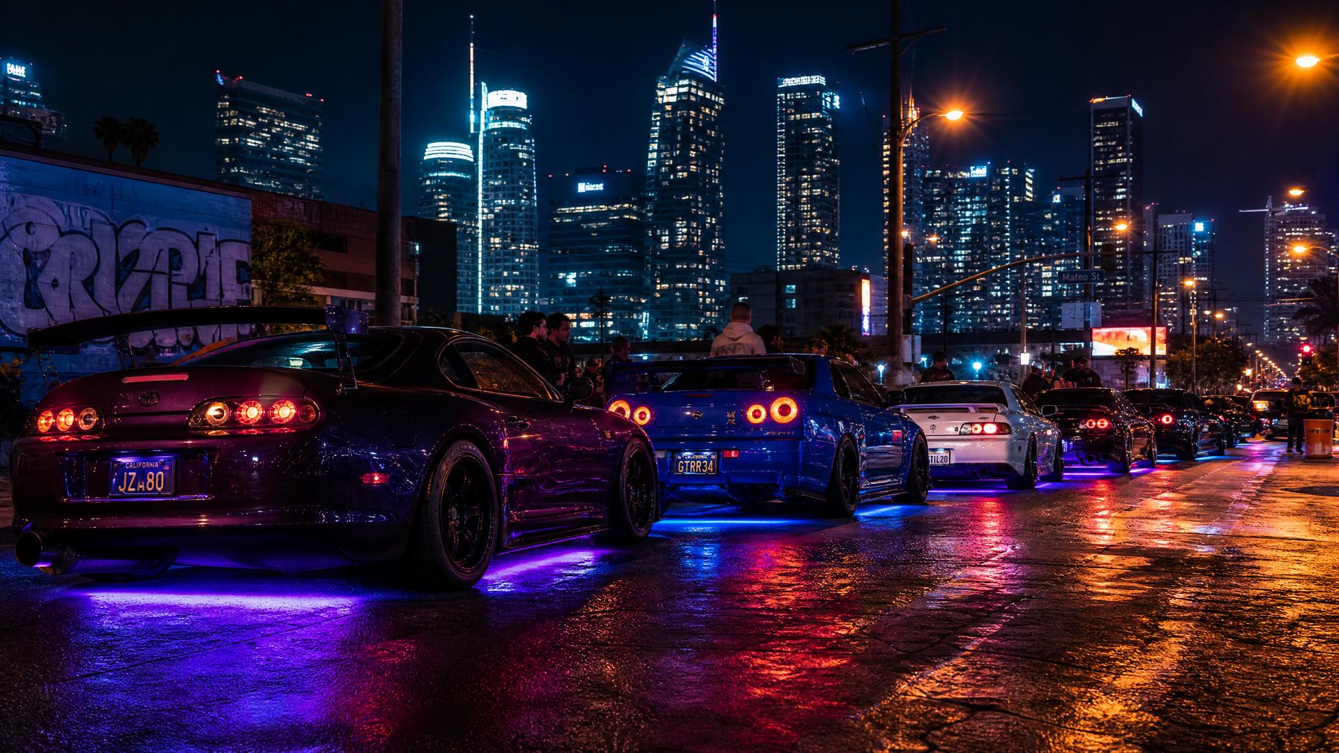 溏心改装视频-夜跑车聚
